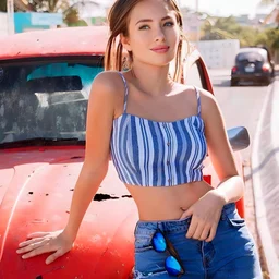 The white and tender maid licks her boyfriend's dick live, rubs her breasts and seduce her godfathers for gifts!