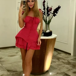 Pretty girl with short hair and big eyes having sex with young guy